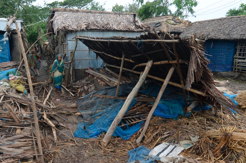 Kerusakan akibat Badai Siklon Bulbul di Bangladesh. Foto: AFP