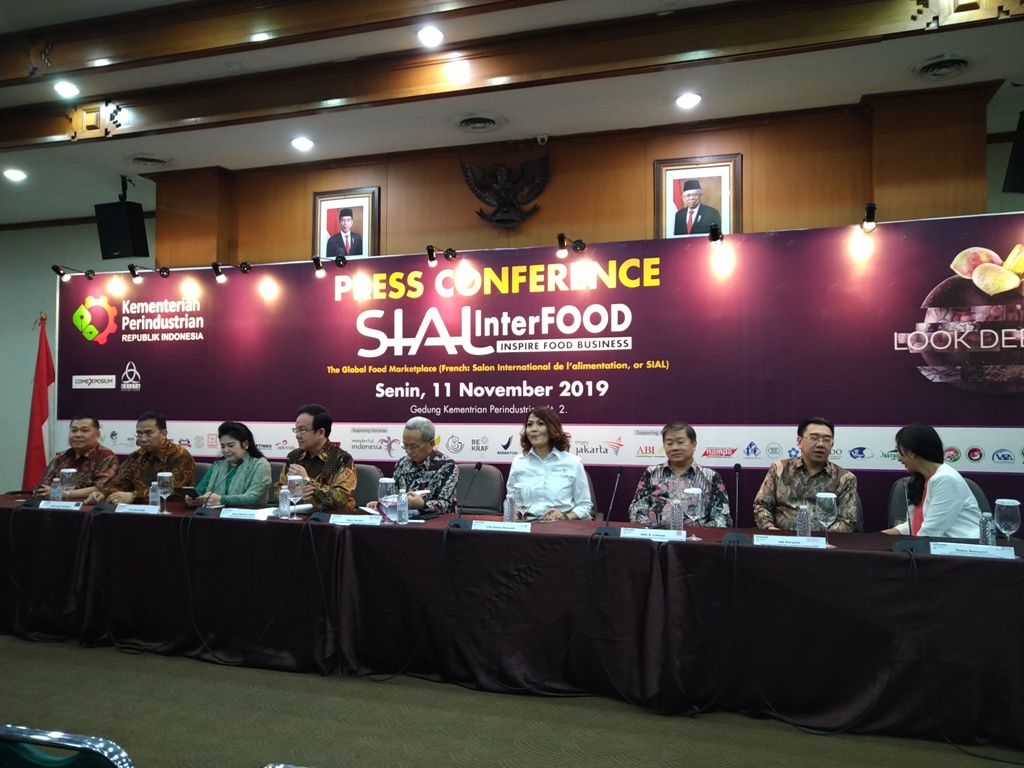 Suasana konferensi pers SIAL Interfood. Foto: Medcom.id/Ilham Wibowo.
