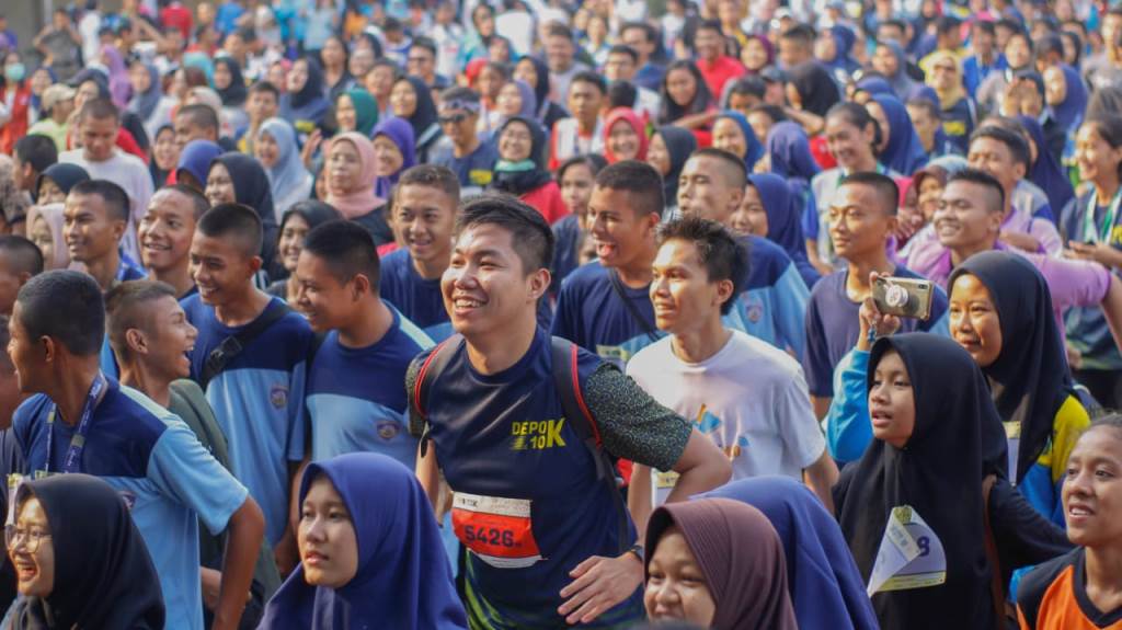 KONI Kota Depok menggelar Depok Run 10K dengan mengusung tema Run for Heroes, pada Minggu, 10 November 2019 (Foto:Dok)