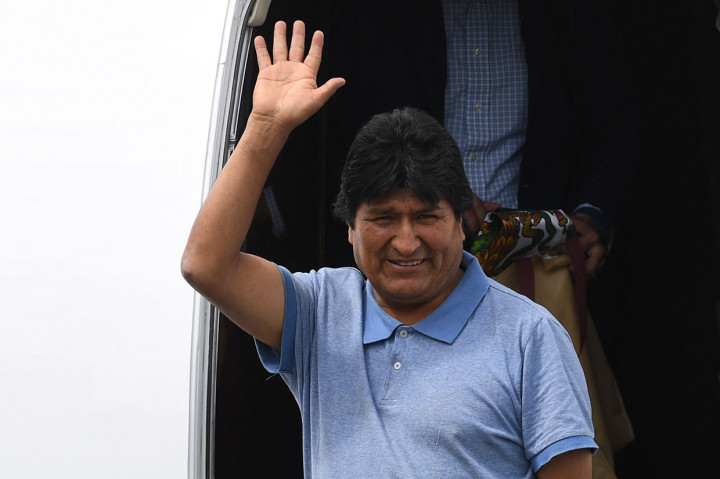 Evo Morales Tiba di Meksiko