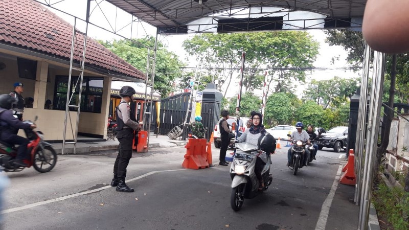 Pintu masuk Mapolda Jatim di Jalan A. Yani, Surabaya, Rabu, 13 November 2019. Medcom.id/Amaluddin