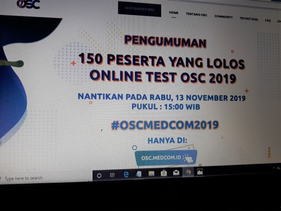 Hasil Tes Online OSC Diumumkan Sore Ini