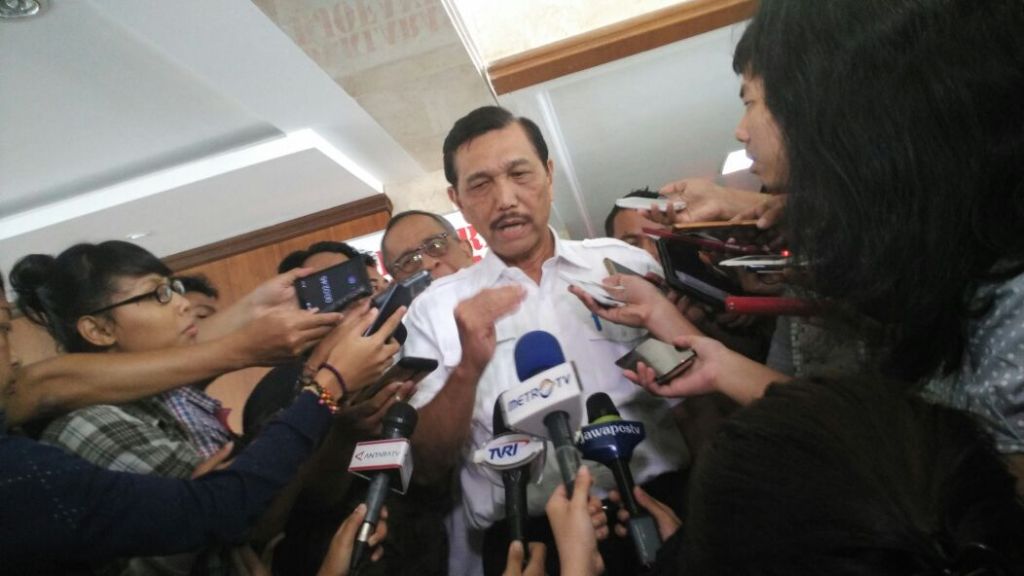 Menteri Koordinator Bidang Kemaritiman dan Investasi Luhut Binsar Panjaitan. Foto: Medcom.id/Annisa Ayu.