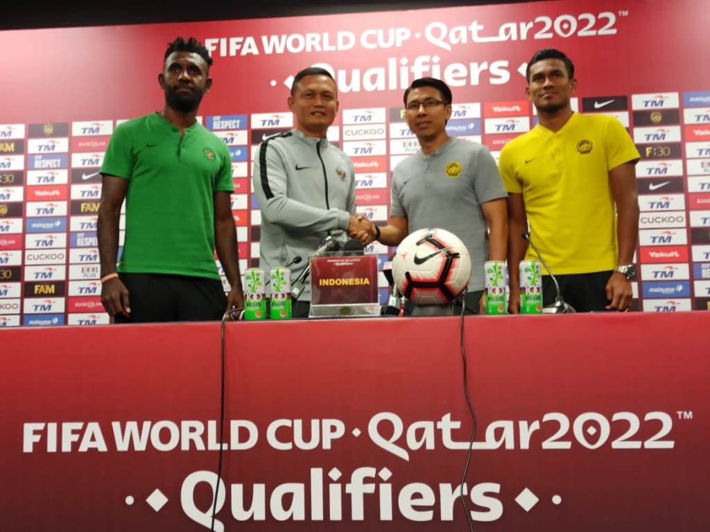 Jumpa pers jelang Malaysia vs Indonesia. (Foto: PSSI.org)