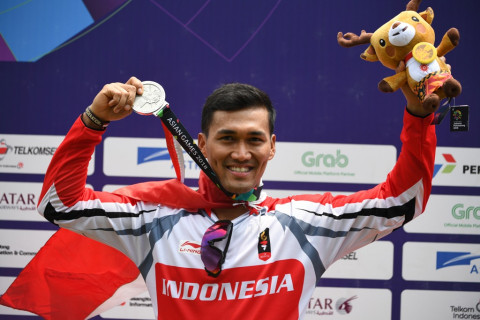 Atlet Bmx Indonesia I Gusti Bagus Saputra Pelajari Lintasan Sea Games 2019