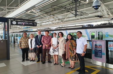 Delegasi Swedia Jajal MRT Jakarta