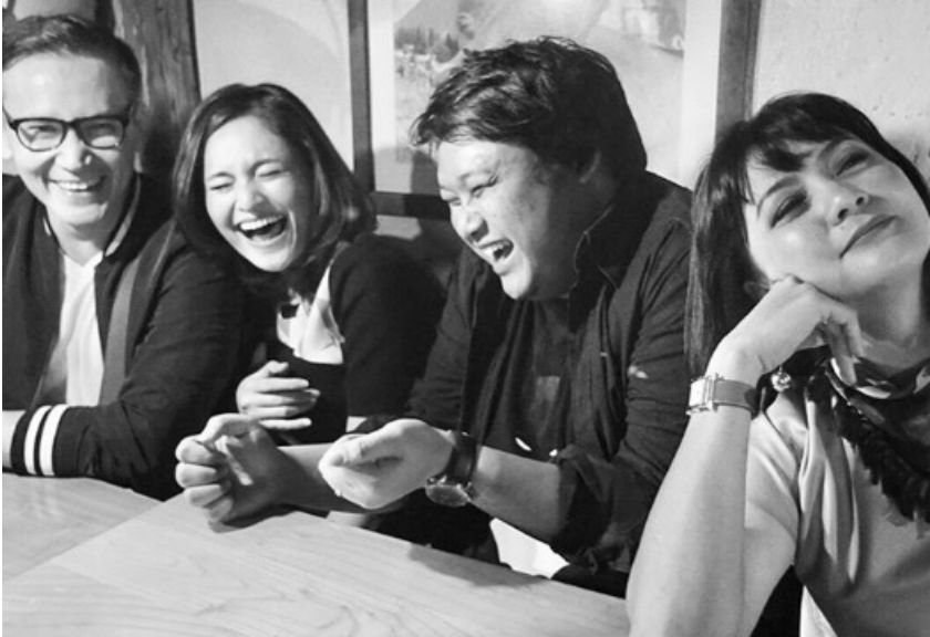(kiri ke kanan) Marcellino Lefrandt, Marshanda, Cecep Reza dan Maudy Wilhelmina (Foto: instagram)