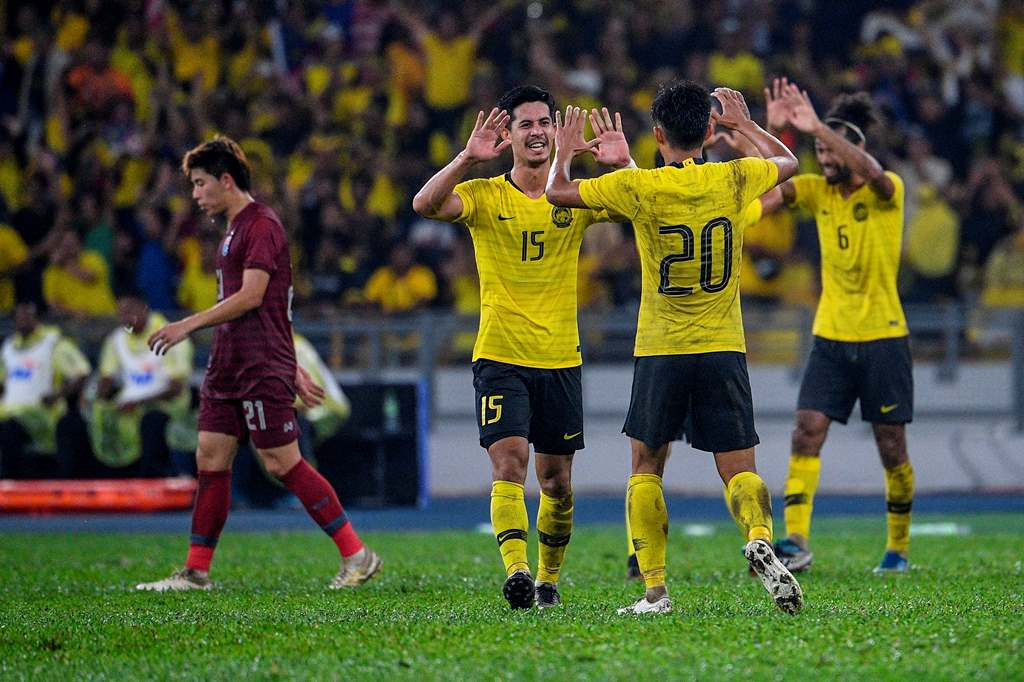 Timnas Malaysia. (Foto: AFP/Mohd Rasfan)