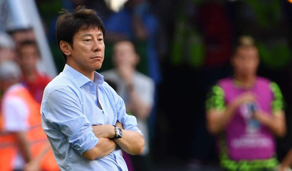 Shin Tae-Yong. (Foto: AFP/Saeed Khan)