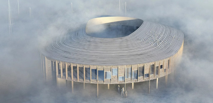 Desain Pusat Maritim di Denmark Berbentuk Bulat