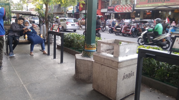 Fasilitas Umum di Malioboro Mulai Rusak