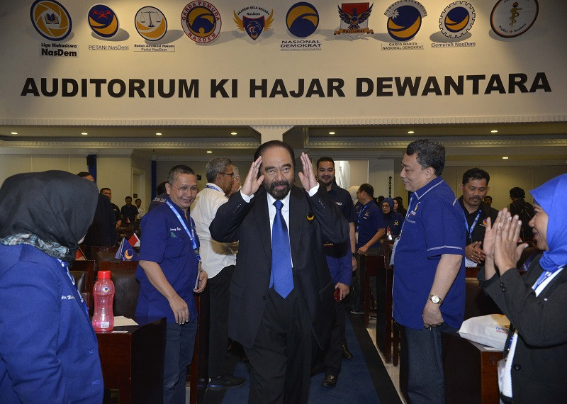 Ketua Umum Partai NasDem Surya Paloh. MI/M Irfan.