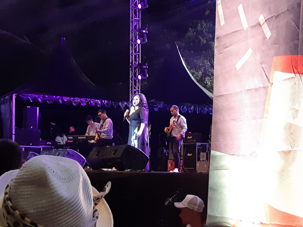 Vina Panduwinata di The 90's Festival (Foto: Medcom/Abas)