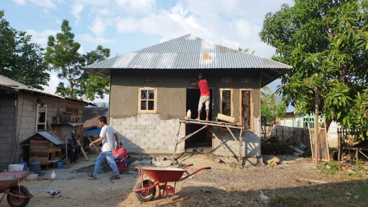5.700 Rumah Korban Gempa di Sulteng Diperbaiki
