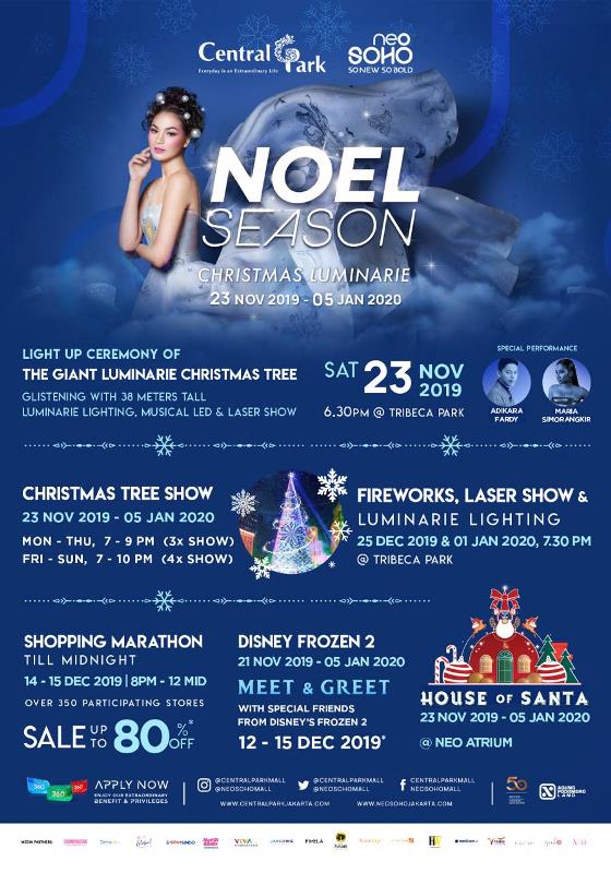 Noel Season Christmas Luminarie, Sambut Natal di Central Park dan Neo Soho