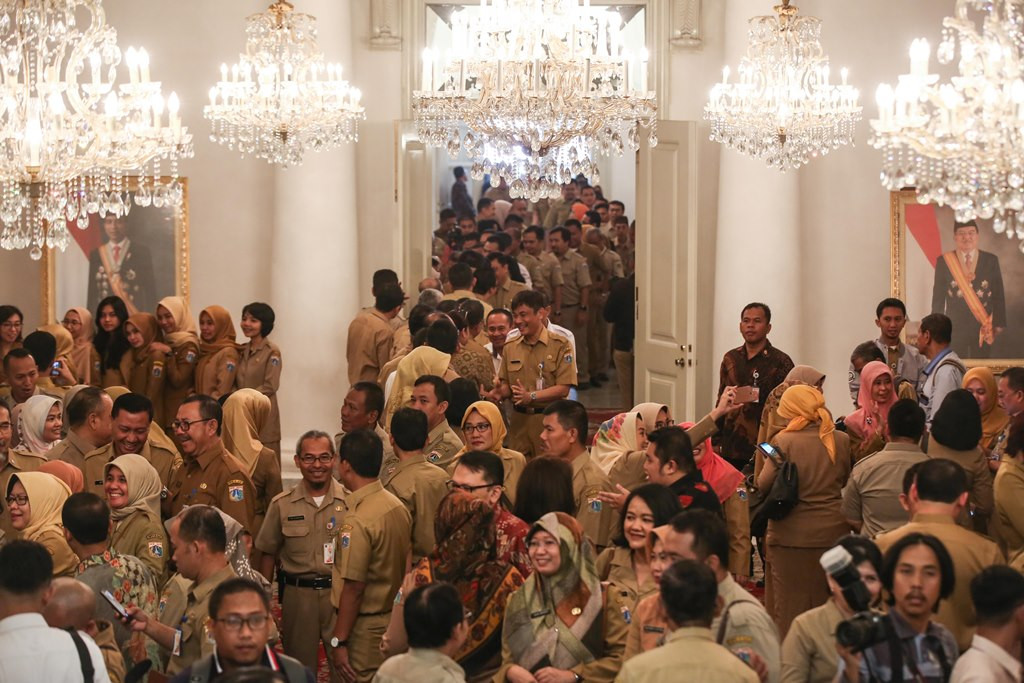 Ilustrasi--Sejumlah ASN di lingkungan kerja Pemprov DKI Jakarta. (Foto: MI/Ramdani)