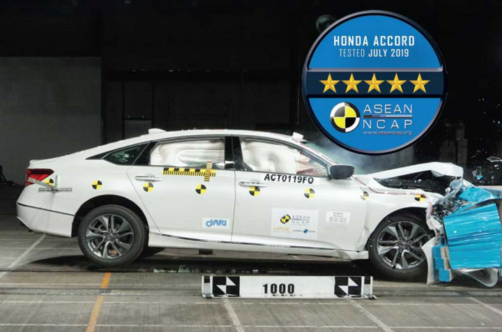 All New Honda Accord Lolos Uji Tabrak 5 Bintang dari ASEAN NCAP