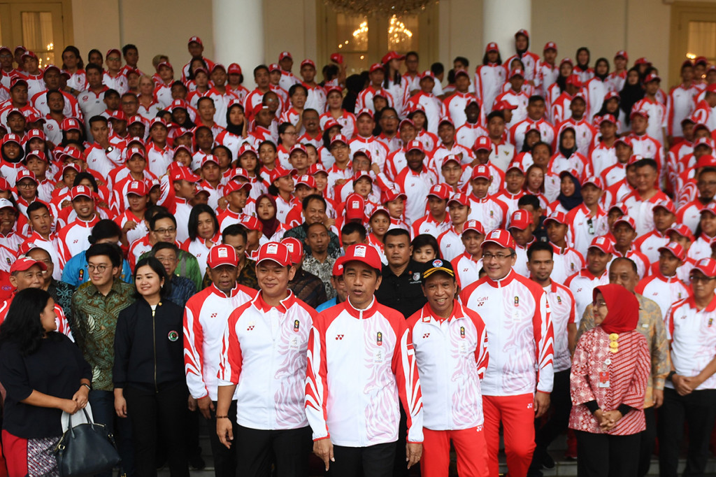 Jokowi Lepas Kontingen SEA Games 2019
