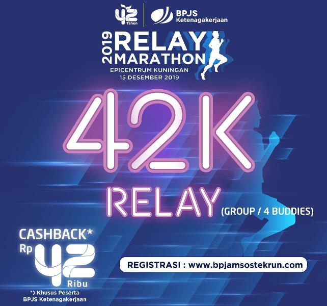 Diserbu Pelari, 3 Kategori BPJS Ketenagakerjaan Relay Marathon Habis