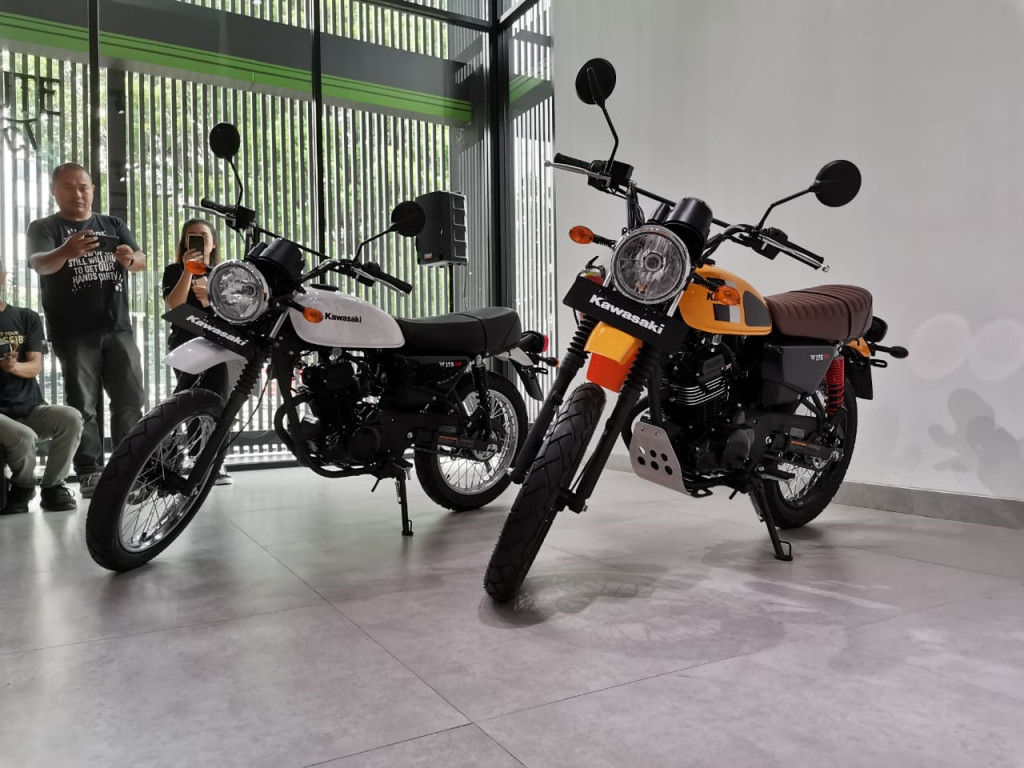 Kawasaki W175 TR dengan sentuhan scrambler. Medcom.id/Ekawan Raharja