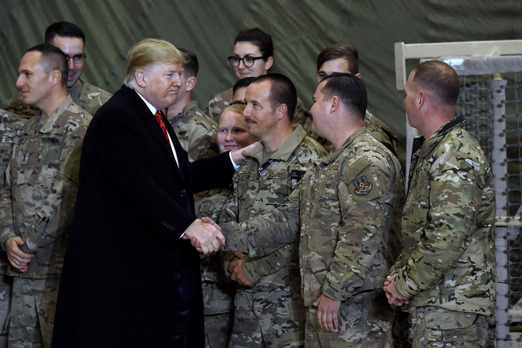 Kunjungan Mengejutkan Trump ke Tentara AS di Afghanistan