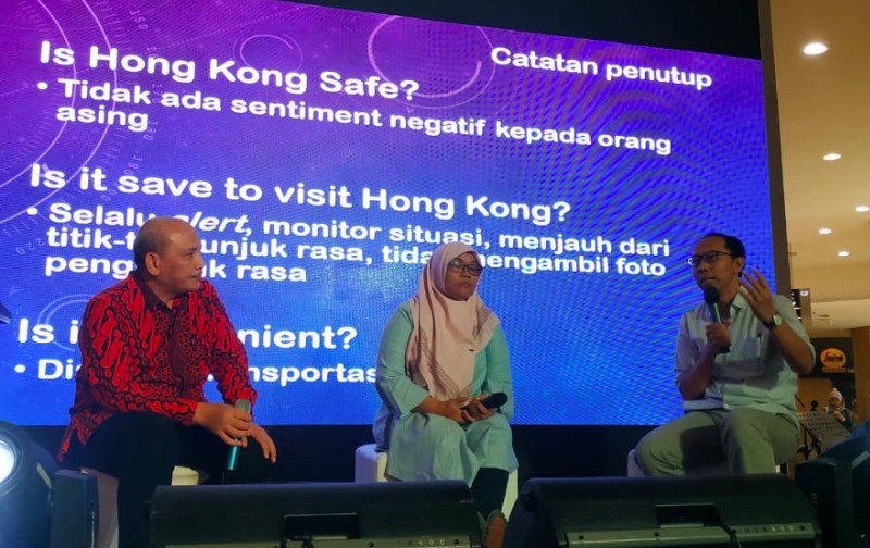 Diskusi Safe Travel mengenai keamanan Hong Kong di tengah protes. Foto: Dok. Dit PWNI dan BHI Kemenlu RI