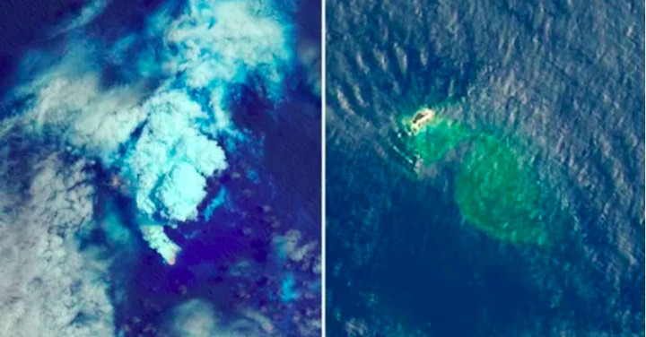 Letusan Gunung Api Bawah Laut Ciptakan Pulau Baru di Pasifik