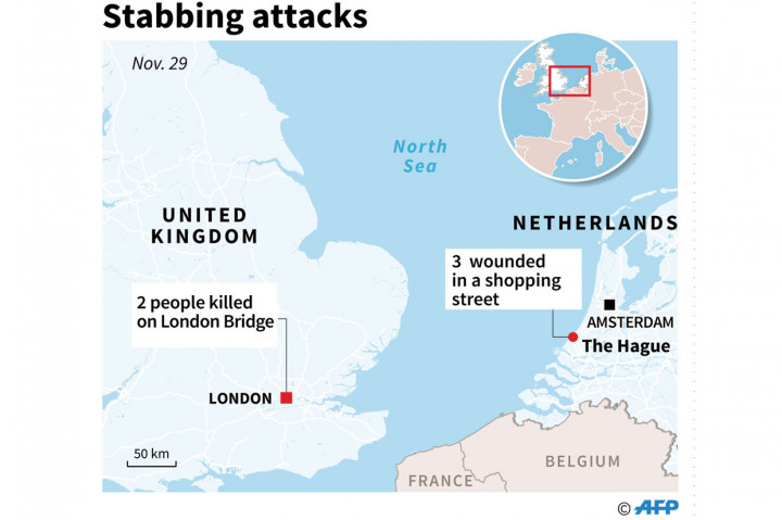 Penikaman di Den Haag, Tiga Pemuda Terluka