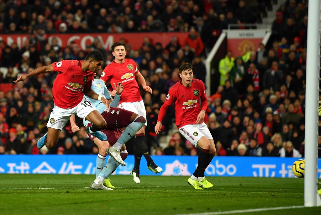 Laga Manchester United melawan Aston Villa (Twitter/Premier League)