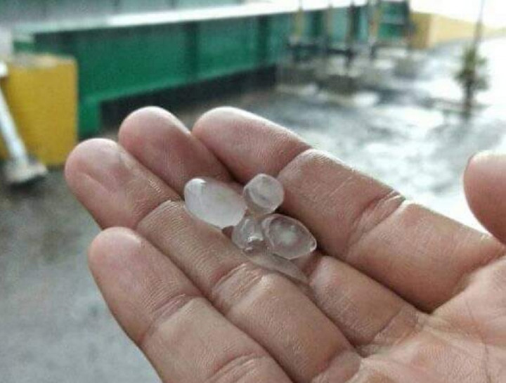 Hujan Es Melanda Temanggung