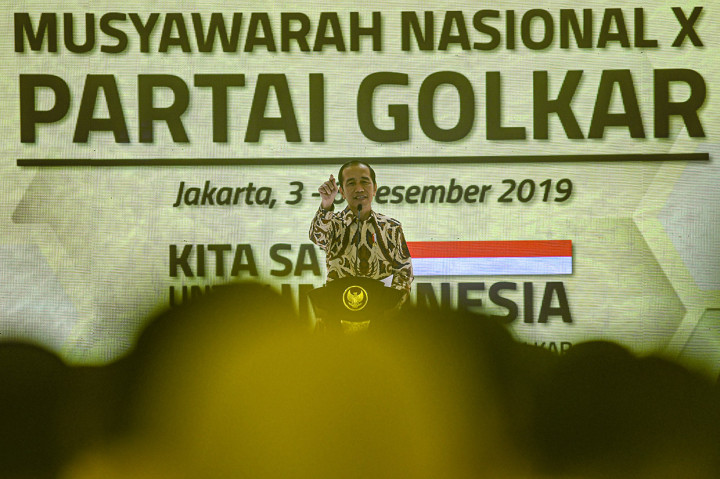 Jokowi Puji Kesejukan dalam Munas Golkar