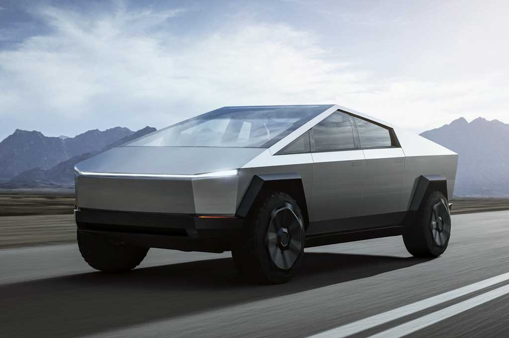 Tesla Cybertrucks. Carscoops