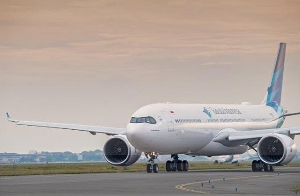 Pesawat Airbus A330-900neo Garuda Indonesia. Foto: Instagram Garuda.