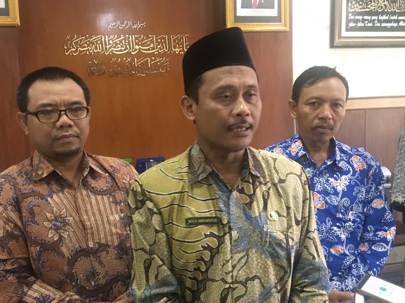 Plt Kepala Kanwil Kemenag Jatim, Moch. Amin Mahfud, Kamis, 5 Desember 2019. Medcom.id/Amaluddin.
