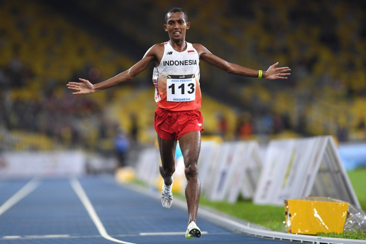 Agus Prayogo Sumbang Emas di Nomor Marathon Putra