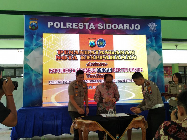 Uji Praktek SIM di Balai Desa Sidoarjo Diresmikan