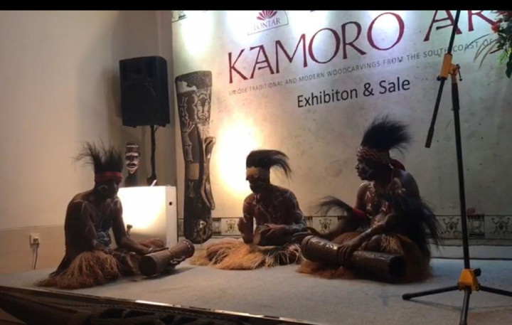 Papua's Kamoro Tribe Sculptures on Display in Jakarta