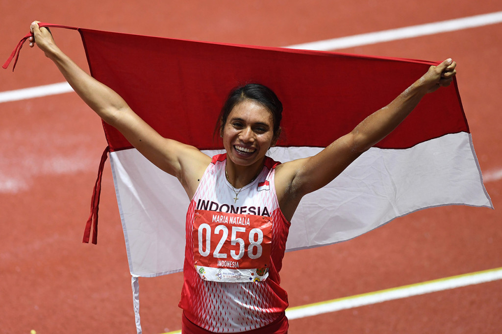 Maria Londa Sabet Emas Lompat Jauh