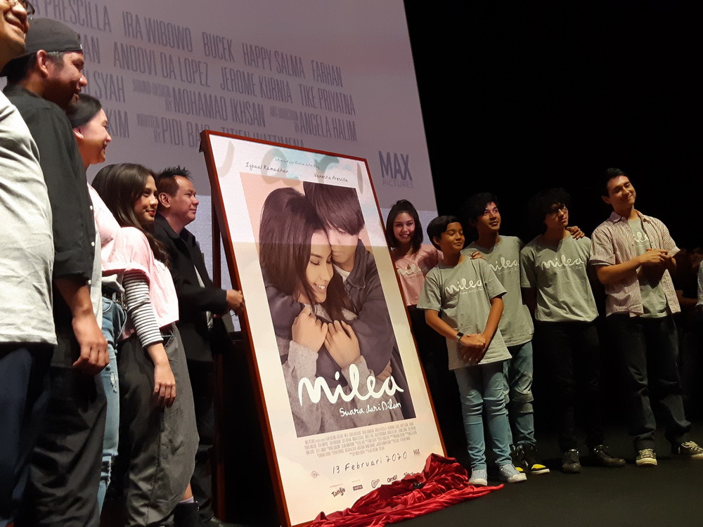 Jumpa pers film Milea : Suara dari Dilan (Foto: Medcom/Abas)