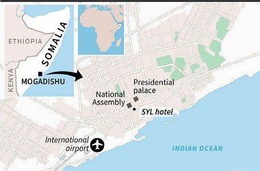 Empat Orang Tewas dalam Serangan di Hotel Somalia