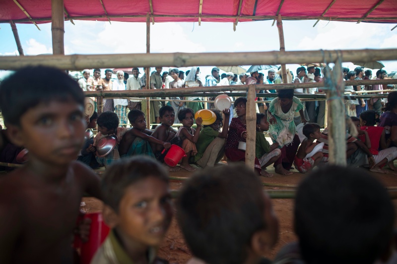 Pengungsi Rohingya yang masih bertahan di Bangladesh. (Foto: AFP)