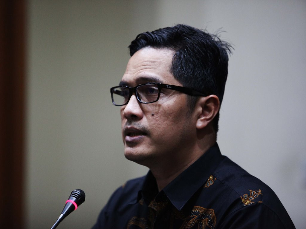 Juru bicara KPK Febri Diansyah. Foto: MI/Rommy Pujianto.