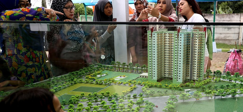 Hunian rumah susun DP 0 Rupiah Nuansa Cilangkap. Foto: MI/Ramdani