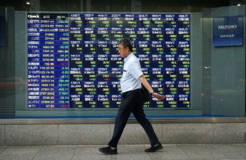 Bursa Saham Asia. Dok : AFP.