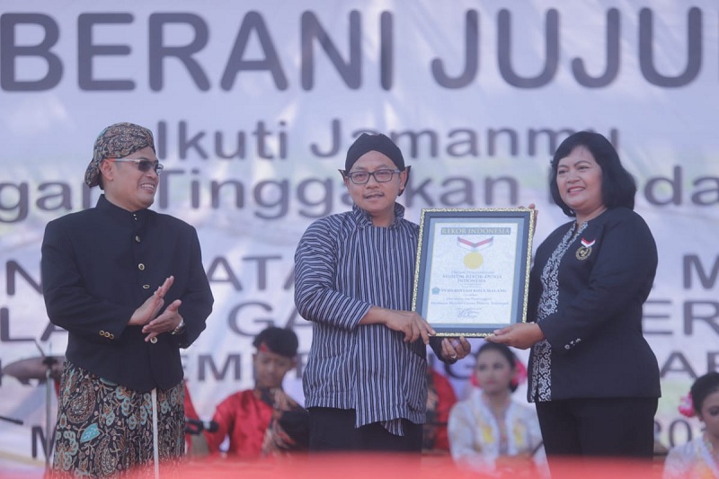Kota Malang rekor MURI (Museum Rekor Indonesia). Foto: medcom.id/Daviq