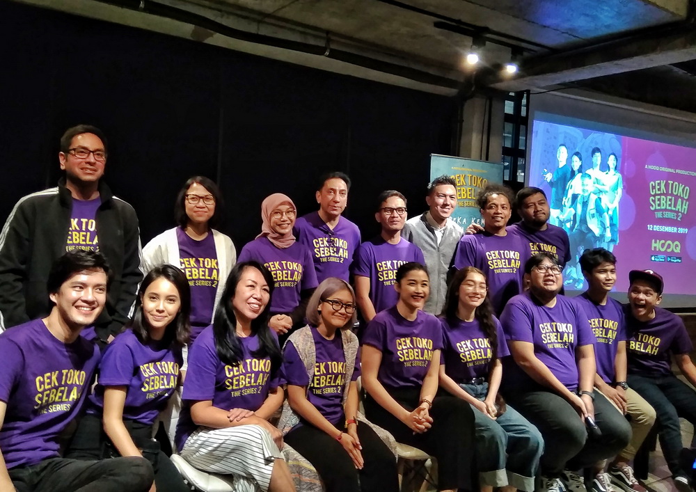  Jumpa pers Cek Toko Sebelah Series Season 2 di Jakarta Selatan, Kamis, 12 Desember 2019. (Foto: Medcom.id/Cecylia Rura)