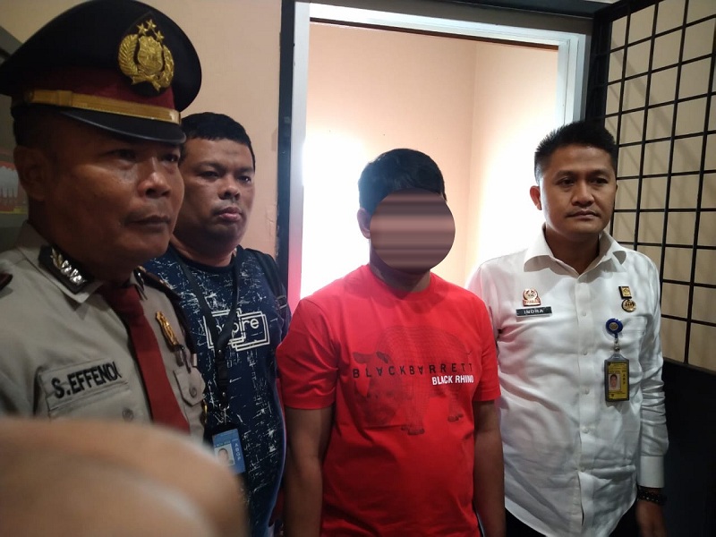 Buron narkotika, A, ditangkap di Bandara Kualanamu, Medan. Foto: IST