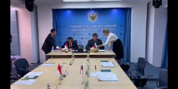 RI-Rusia MoU Bantuan Hukum Timbal Balik Masalah Pidana