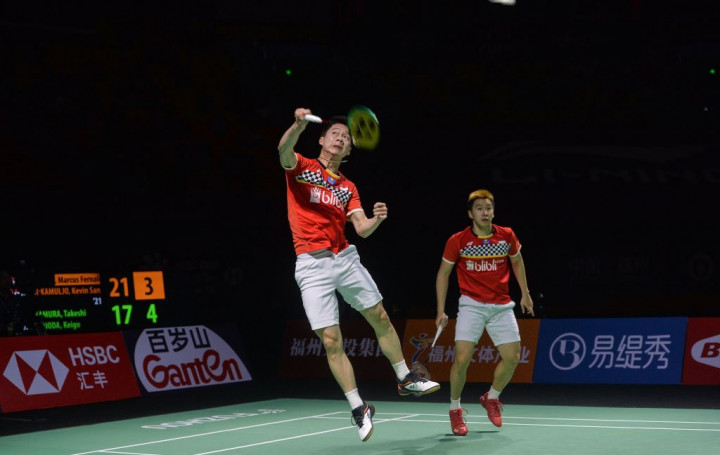 Kalahkan Kamura/Sonoda, Marcus/Kevin Melangkah ke Semifinal