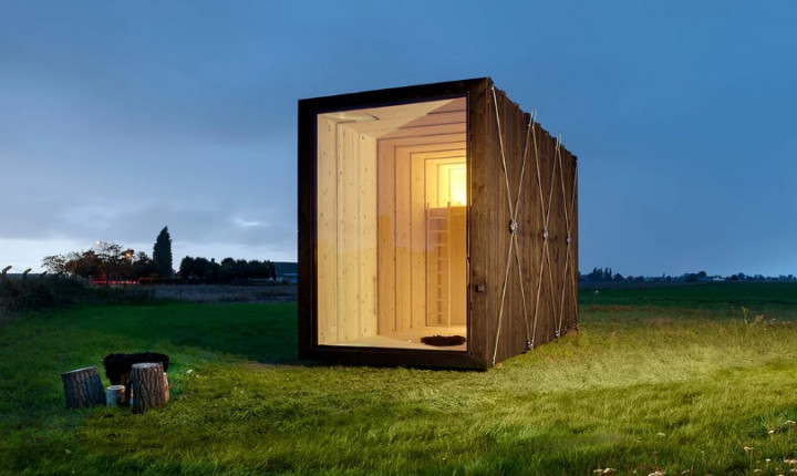 Kabin Minimalis yang Ramah Lingkungan